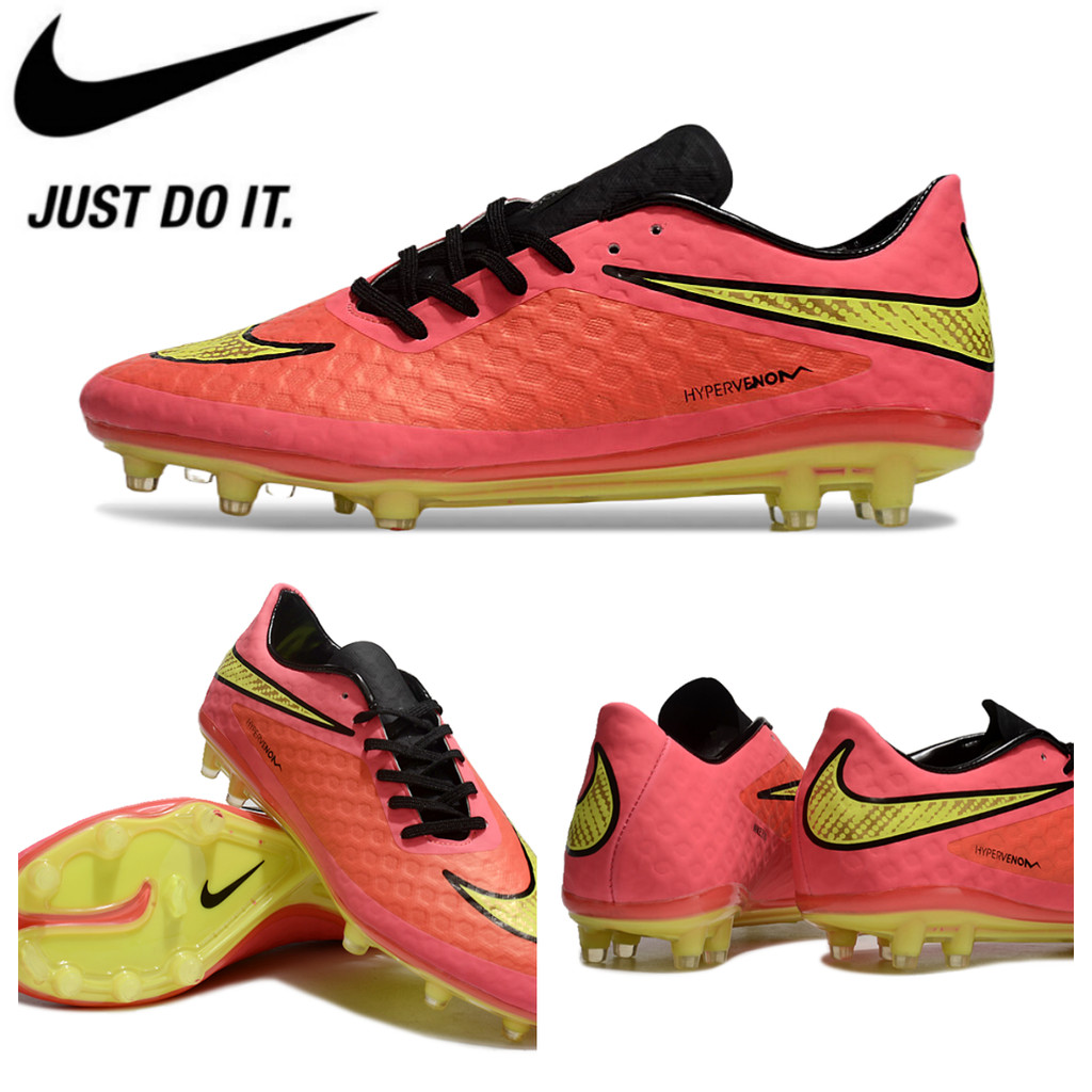 Original Nike777 murah ELITE รองเท้าฟุตบอล Hypervenom Phantom FG CR7 รองเท้าฝึกซ้อมกลางแจ้ง รองเท้าแข่งขันฟุตบอล