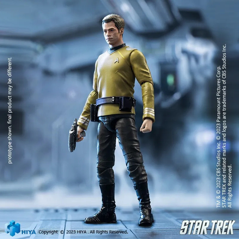 พร้อมสต็อก HIYA HIYA Mini Series 1/18 Star Trek 2009 Kirk Action Figure