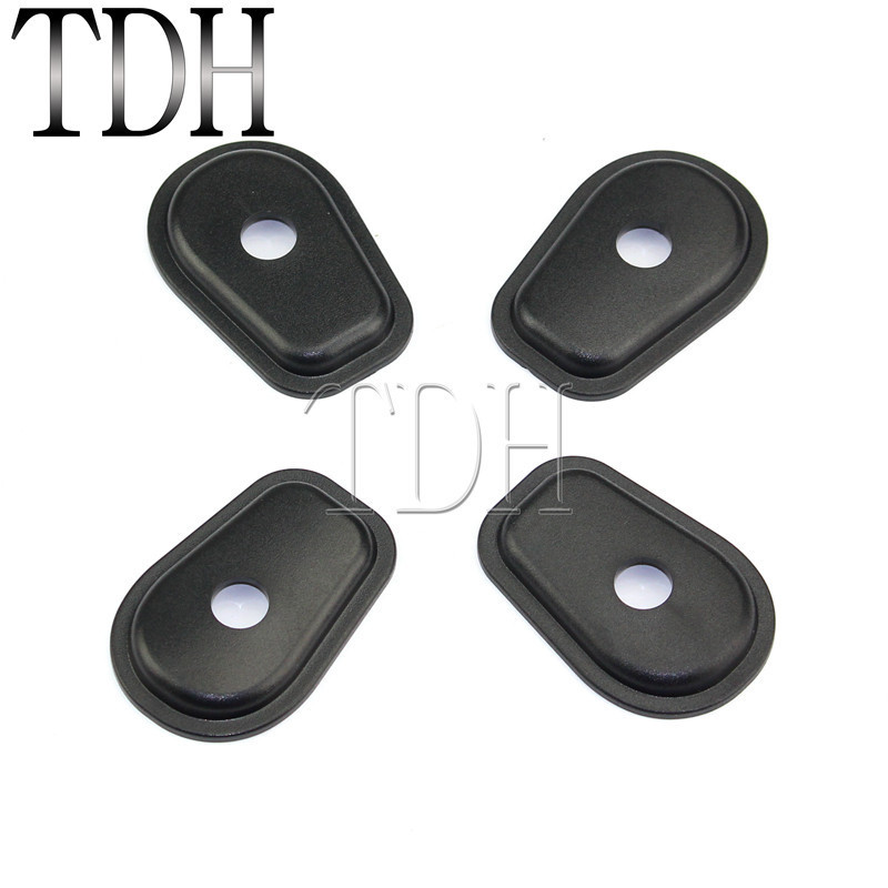 TH 1 Set Black Motorcycle Turn Signals Indicator Spacers For Kawasaki Z250 Z300 Z750 Z800 Z1000 NINJ