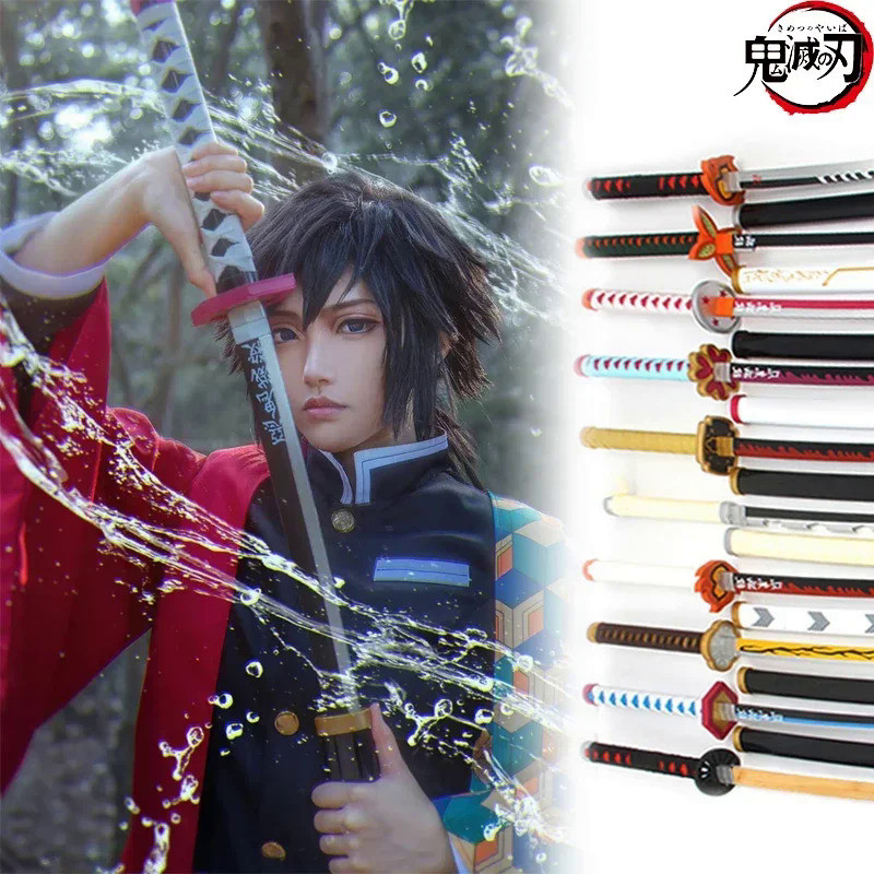 อะนิเมะปีศาจSayaer Giyuu KatanaดาบDemon Slayer: Kimetsuไม่มีYaiba Uzui OdenอาวุธCosplay P Road P Nin