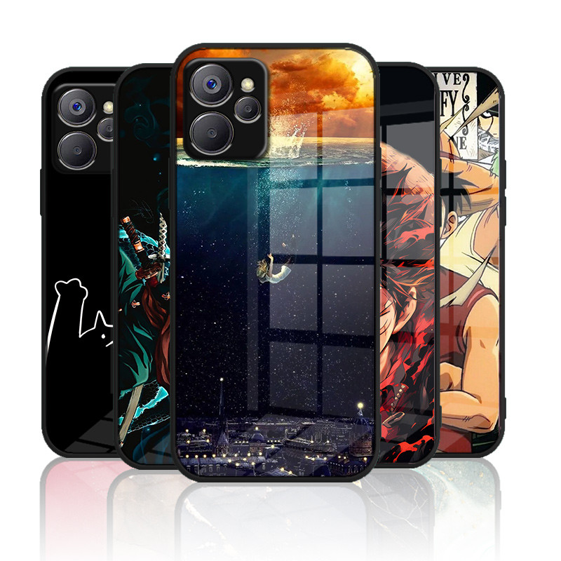 เคสกระจก OPPO realme 10 5g / realme 10T 5g / realme 9i 5g เคสกระจกนิรภัยฮาร์ดฝาหลังขอบซิลิคอนอ่อน