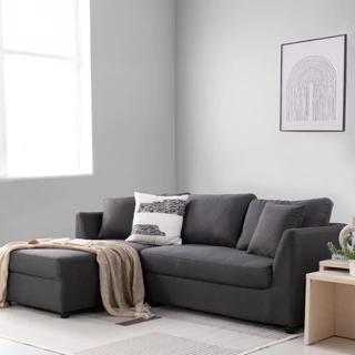 SB Design Square โซฟาเข้ามุมซ้าย รุ่น Riki สีเทา (198x148x82 ซม.) แบรนด์ SOFA SOLUTIONS