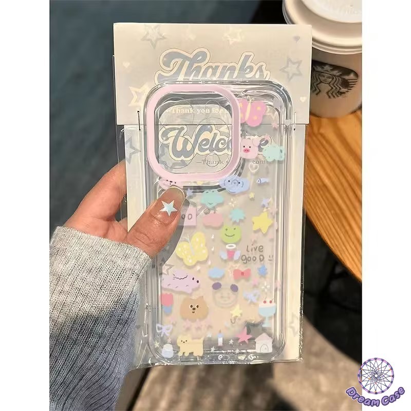 ดอกไม้โรแมนติกผีเสื้อย้อนยุคสัตว์นุ่ม เคส iPhone 7Plus 15 16 11 13 14 12 Pro Max 15 6 8 14 6s 16 Plus XR X XS Max SE - รูปที่ 6