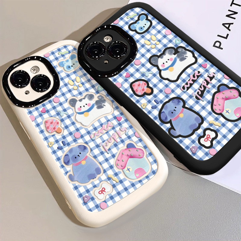 การ์ตูนตาราง Graffiti สัตว์เคสโทรศัพท์สําหรับ IPhone 15 14 13 12 11 Pro Max XR X/XS Max 7 8 16 PLUS ความงามสูงมูลค่าน่ารัก Anti Drop ซิลิโคนนุ่มเคสโทรศัพท์