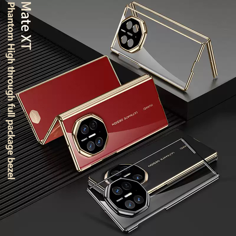 เคสบานพับพับแม่เหล็กระดับไฮเอนด์สําหรับ Huawei Mate XT Ultimate TPU Phantom Ultra-thin Master ฝาครอบพับได้