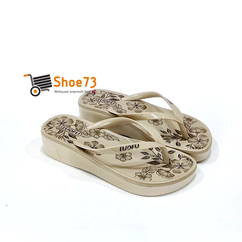 LUOFU F 2268 – BRE07 SIZE 36-40 ORIGINAL l รองเท้าแตะส้นเตารีดผู้หญิงเยลลี่ l รองเท้าแตะเด็กผู้หญิงกันลื่นแบบนุ่ม ราคา ถูกที่สุด ดีลบีเคเค แกลเลอรีภาพที่ 5