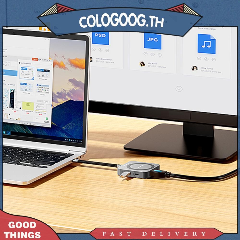 [colog.th] ฮับ USB C 8 in 1 พร้อม M.2 NVMe/SATA SSD Enclosure 10Gbps 4K 60Hz รองรับ HDMI