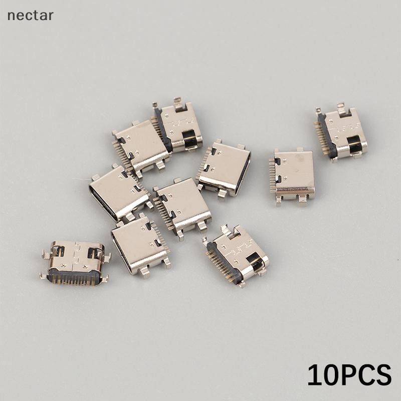 Tar 10PCS USB Type-C Charger แจ็คพอร์ตสําหรับ Teclast M40 P20HD P20 USB C ปลั๊กชาร์จ Dock Socket Connector N