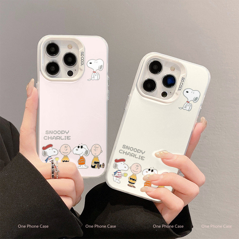 เข้ากันได้กับ ไอโฟน16 ไอโฟน 15 Pro Max iPhone 13  ไอโฟน11 เคสโทรศัพท์เคสนุ่มน่ารัก DLMSCY1004&05-GS