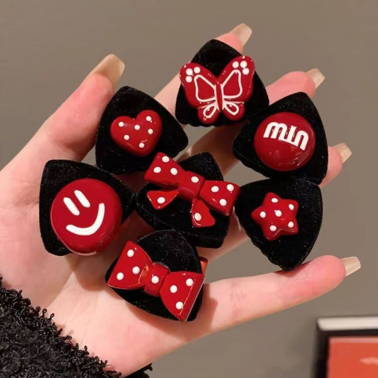 เกาหลีแฟชั่นหูแมวรูปตัวอักษรสีแดงกิ๊บติดผมหญิงอินนักเรียนน่ารักของขวัญปีใหม่ - รูปที่ 6