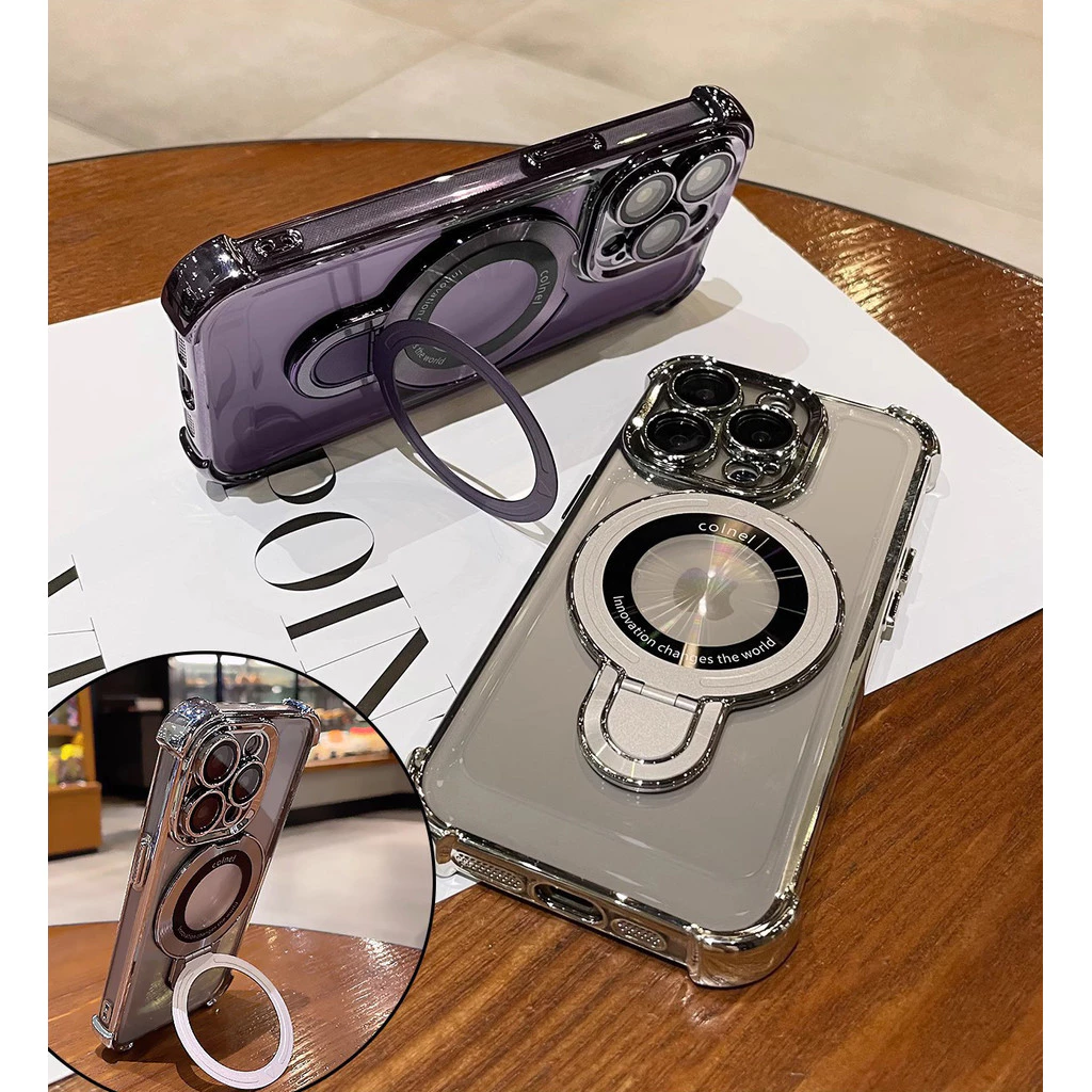 กรณีแม่เหล็กสําหรับ Redmi หมายเหตุ Note 14 13 12 11 10 9 Pro 9S 10S 11S Electroplating Anti-Drop ผู้ถือเคสโทรศัพท์พร้อมฟิล์มแก้วเลนส์