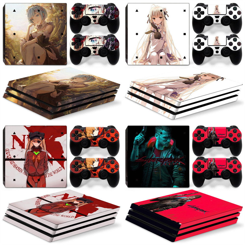 Maxzone PS4 Pro เกมคอนโซลชุดสติกเกอร์ Soul Ability 6 สติกเกอร์ตัวการ์ตูนสติกเกอร์ผิว