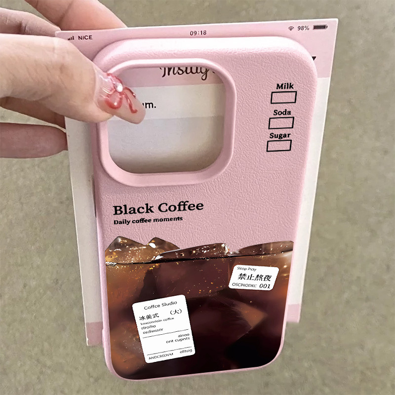 Creative และ Minimalist American Coffee เคสโทรศัพท์สําหรับ IPhone 15 14 13 12 11 Pro Max 16 XR X SX 