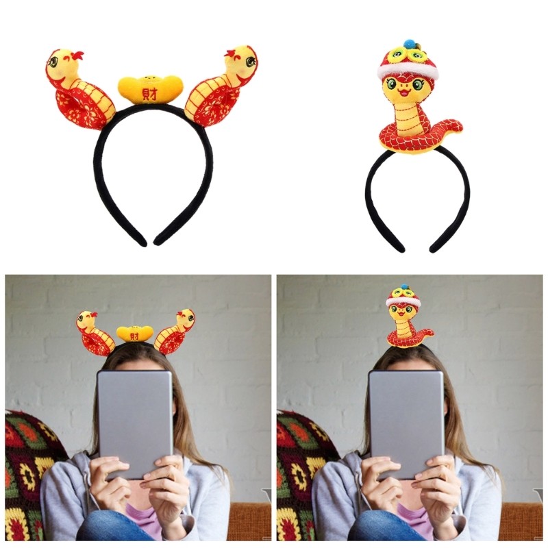 IOR เด็ก Hairbands น่ารักงูผม Hoop สําหรับฮาโลวีนเทศกาลฤดูใบไม้ผลิ Photo Props สนุก Headwear คอสเพลย