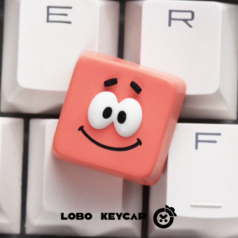 Spongebob SquarePants Keycap น่ารักการ์ตูน MX Switch คีย์บอร์ดเรซิ่น Keycaps DIY Squidward Tentacles Patrick Star 3D Creative ส่วนบุคคล Keycap