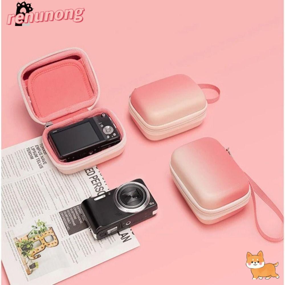 Renunong กระเป๋ากล้องดิจิตอล,น้ําหนักเบา Mini Hard Cover, Anti-shock PU กล้องอุปกรณ์เสริมสําหรับ ZV-