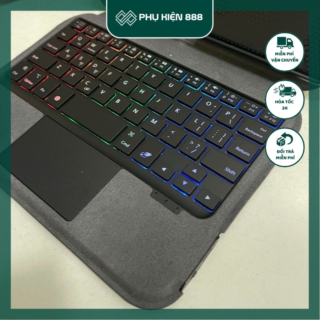 ฝาครอบคีย์บอร์ดอัจฉริยะ Keybroad พร้อมทัชแพด ที่วาง ไฟ LED สําหรับ Lenovo Legion Y700 2022