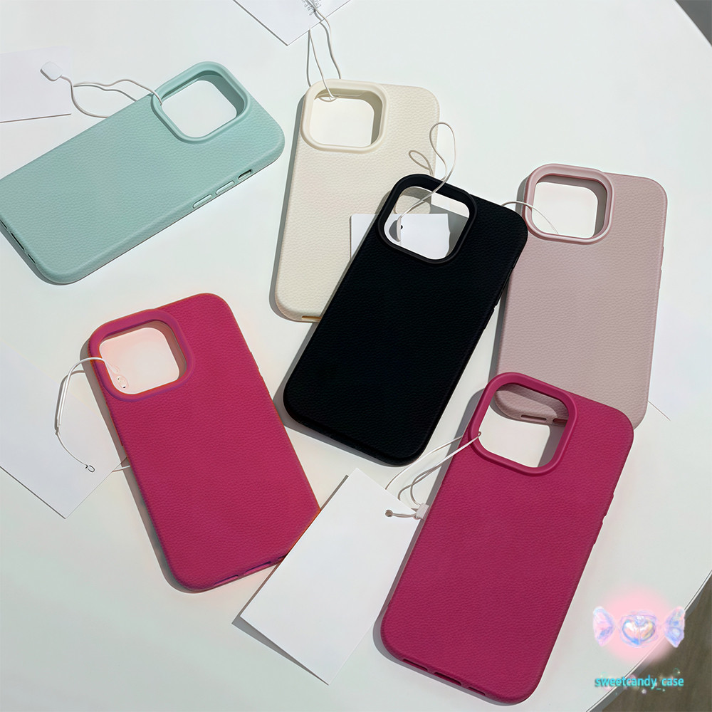 💖 จัดส่งในพื้นที่💖เคสเหมือนเปลือกลิ้นจี่ สําหรับ IPhone 16 15 14 13 7 8plus Pro Promax XR XS