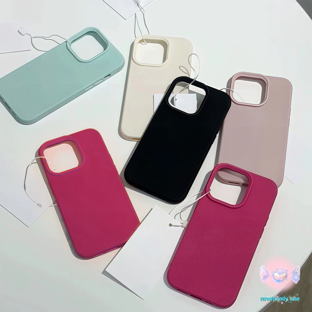💖 จัดส่งในพื้นที่💖เคสเหมือนเปลือกลิ้นจี่ สําหรับ IPhone 16 15 14 13 7 8plus Pro Promax XR XS