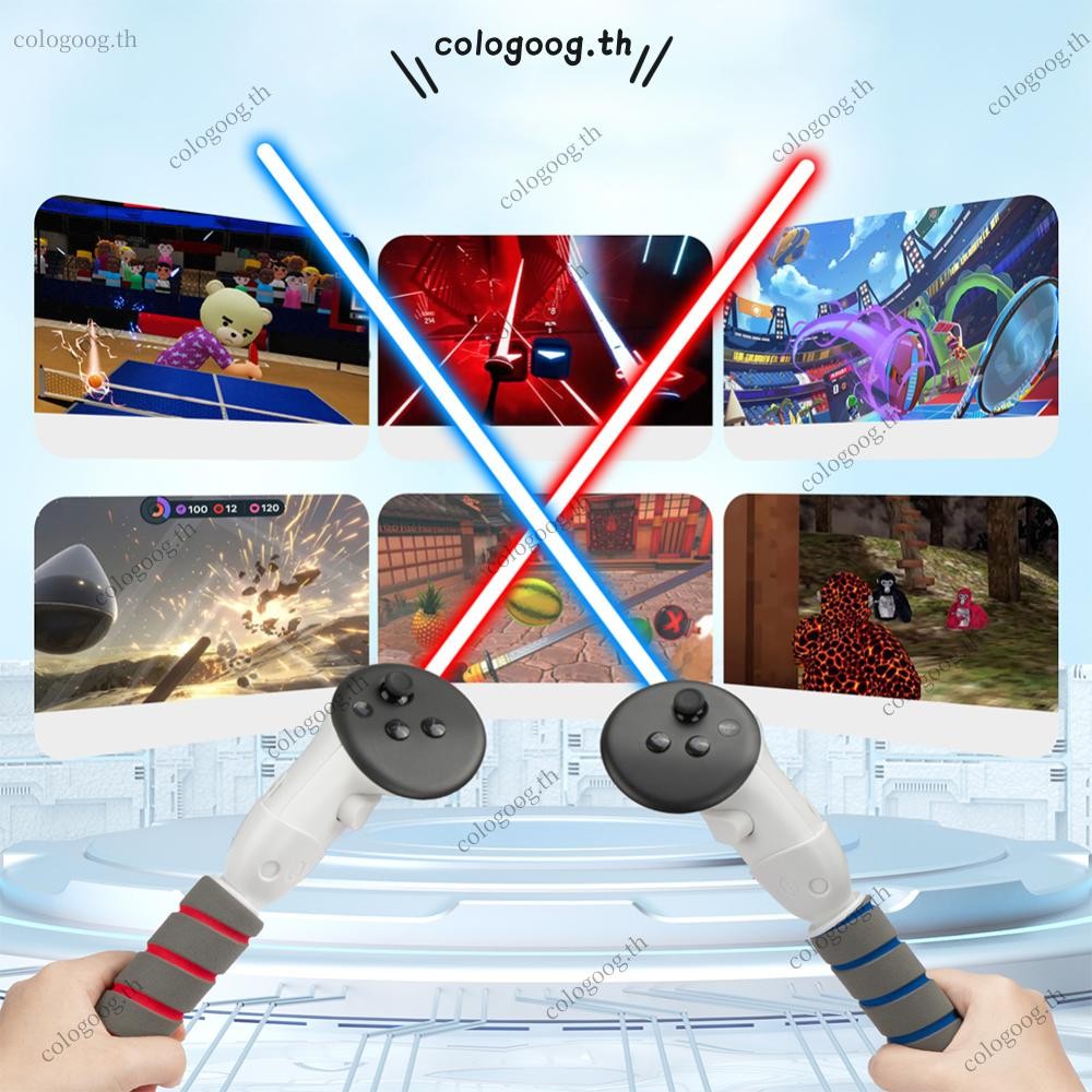 [goog.th] Vr Handle Attachments Accessories Extension Grip for Meta Quest 3S/Quest 3