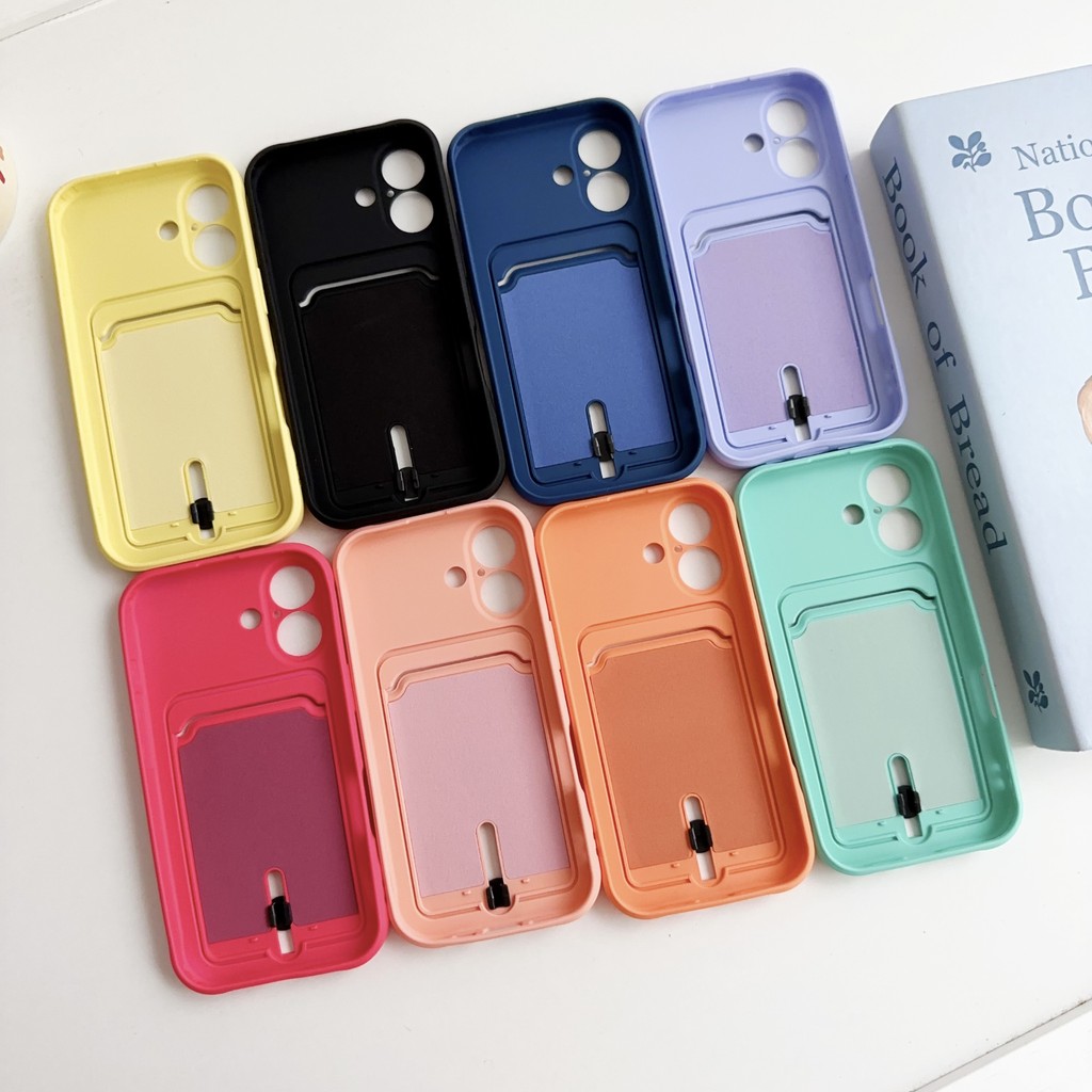 Candy สีกระเป๋าสตางค์สําหรับ iPhone 13 12 11 Pro Max รูปที่ 6