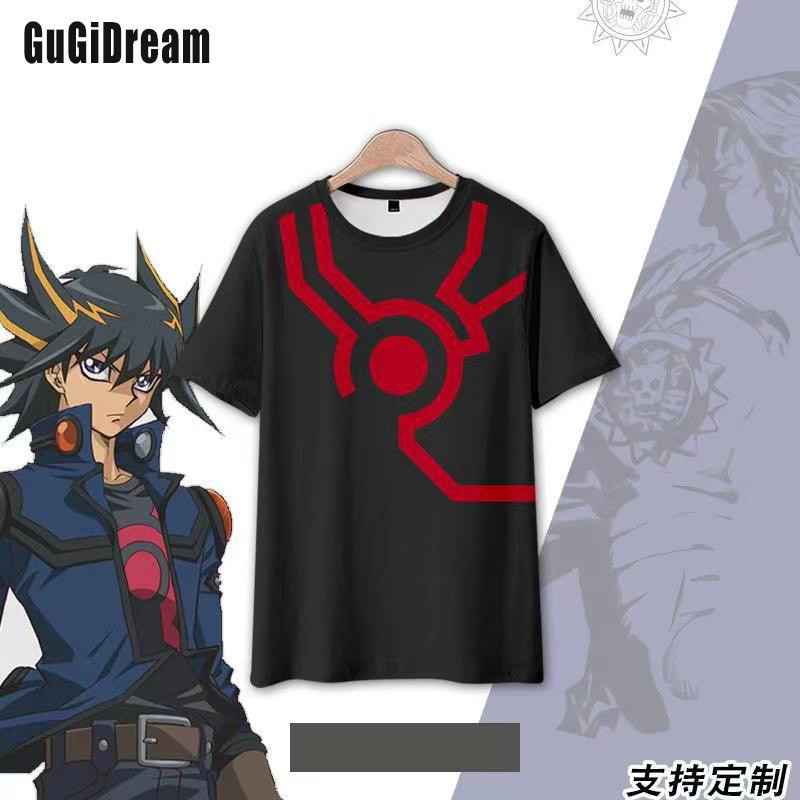 Yu-gi-oh 5Ds Fudo You Star เสื้ออะนิเมะเสื้อยืดสองมิติกีฬาฤดูร้อนปวดเสื้อผ้าแขนสั้นเสื้อผ้าขนาดบวก Y