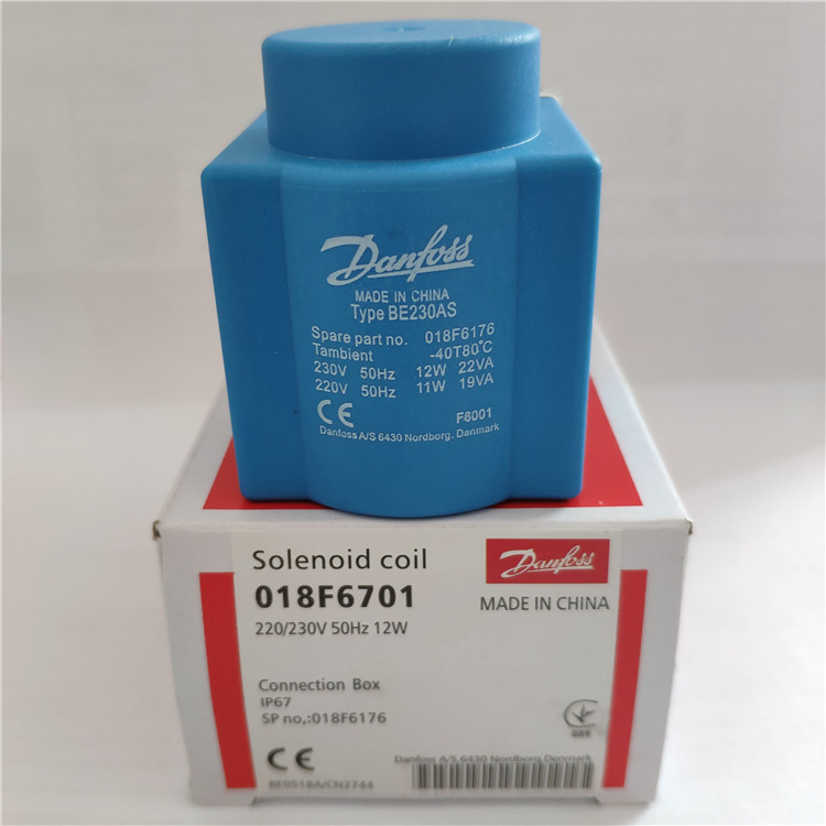Danfoss คอยล์โซลินอยด์วาล์ว 018F6701 018F6176