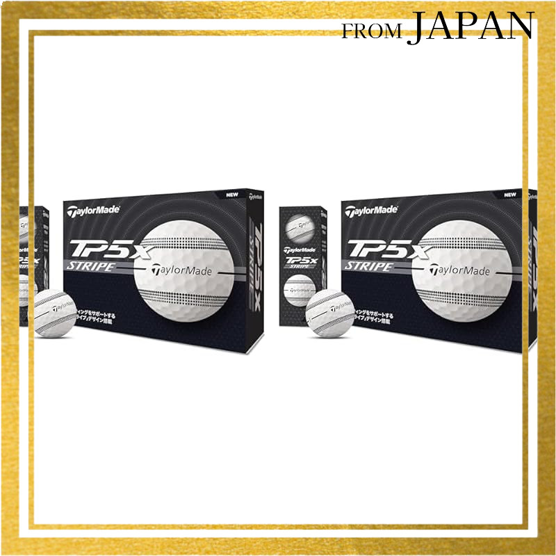 TAYLOR MADE TMJ24 TP5 Stripe Golf Balls - White (Various Packs)Direct from Japan
