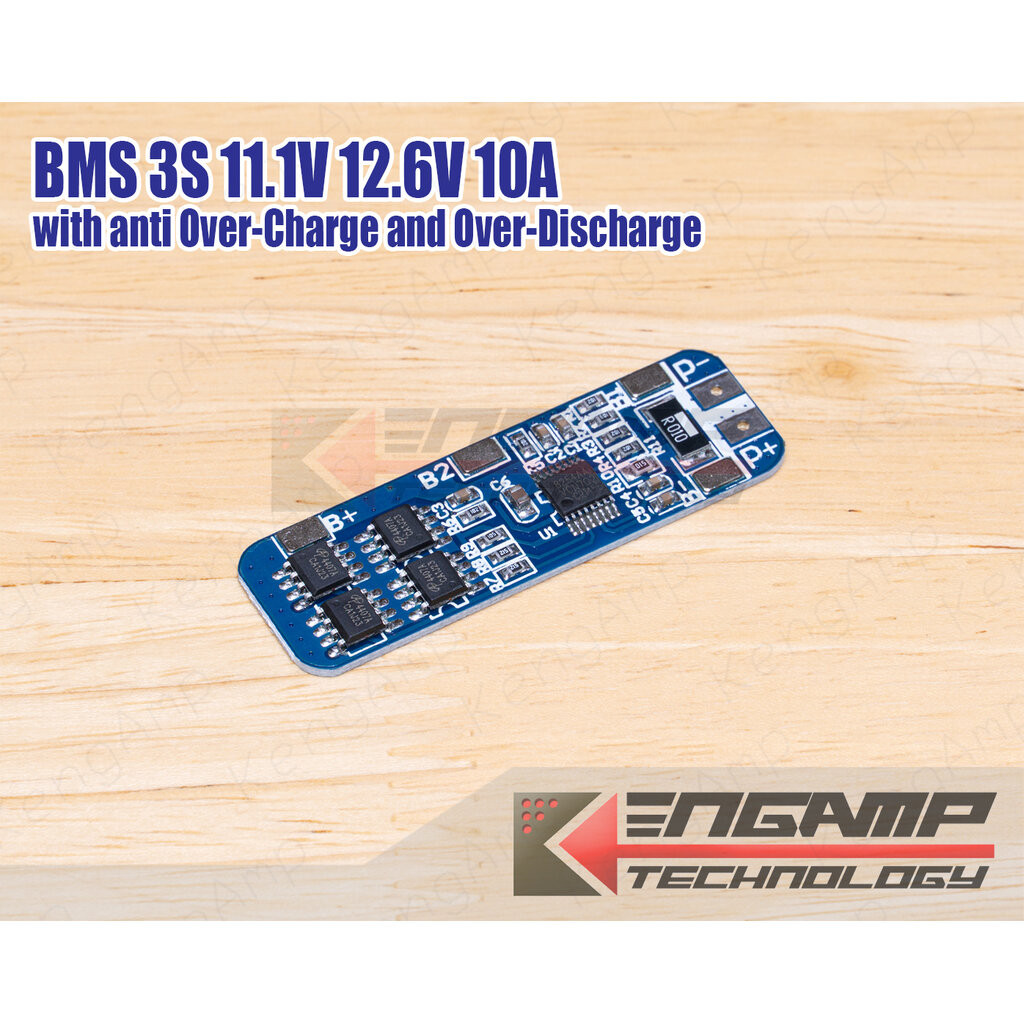 (1ชิ้น) HX-3S-01 BMS 3S 11.1V 12.6V 10A 18650 Li-ion Charger with Over Charger Protection and Over-d