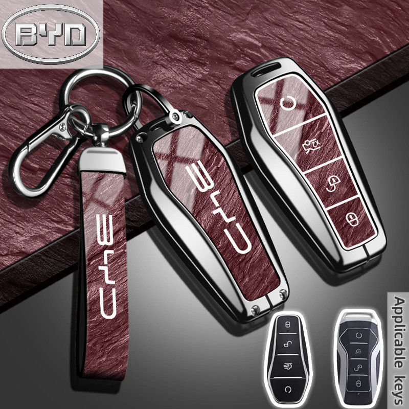 Marblingสไตล์ZincโลหะผสมกุญแจรถสําหรับBYD Atto 3 Dolphin M6 E6 E2 E3 D1 T3 Han Tang Sealgull Sealion