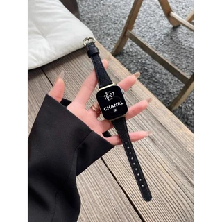 สายหนังแท้บาง Slim รองรับ Samsung Galaxy Fit 3/Fit 2/Fit/7/6/5/4 และขนาด 40/44/45/47/43 มม. HW Fit 3 GTS Bip 42/46 มม.