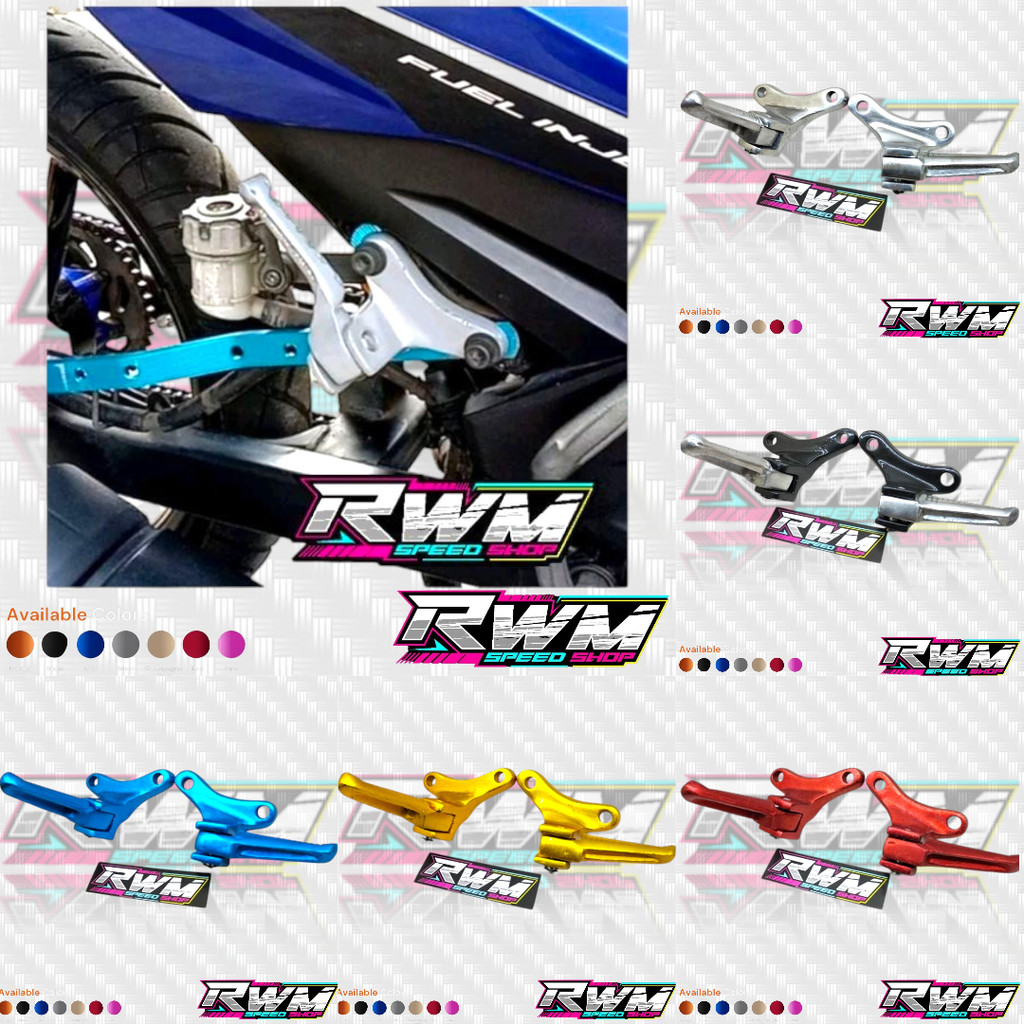 Power Footstep Sys ด้านหลัง MX King V1 V2 Yamah MX King Malaysia Bost พักเท้าด้านหลัง MX King V1 V2 