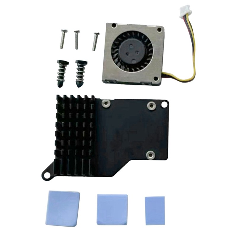 ฮีทซิงค์อลูมิเนียมอัลลอยด์สําหรับ Raspberry Pi 5 Active Cooling Fanblack และสีเงิน