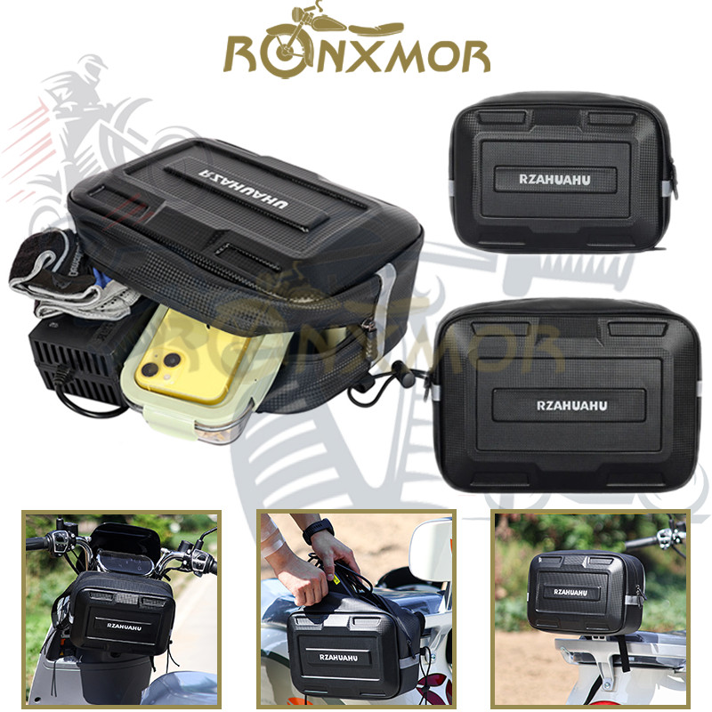 RONXMOR 1PC รถจักรยานยนต์สกู๊ตเตอร์จักรยาน Racing กระเป๋าเก็บ 7/9L E-bike จักรยาน Cargo Panniers กัน