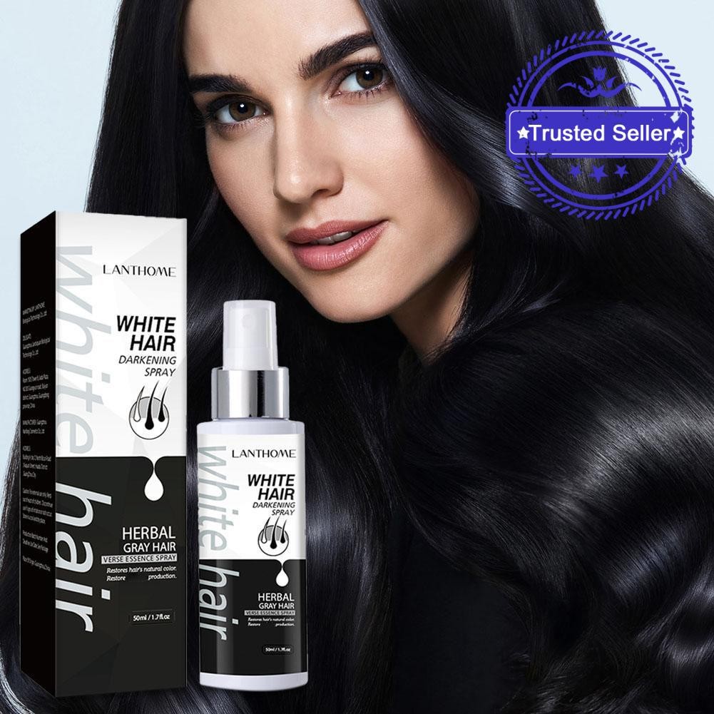 Herbal Hair Serum Anti Grey Hair Spray 50ml White To Black 50ml Spray Spray Care Hair L3t4