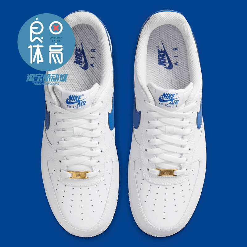 รองเท้าผ้าใบ Air Force 1 แบบต่ำ AF1 สีขาว 3SXO