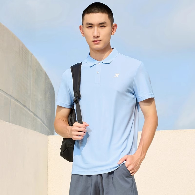 XTEP เสื้อโปโลผู้ชายฤดูร้อนสไตล์ใหม่ธุรกิจ Breathable ฟิตเนสเสื้อยืดกีฬา Casual Top 874229020032 — صورة 3
