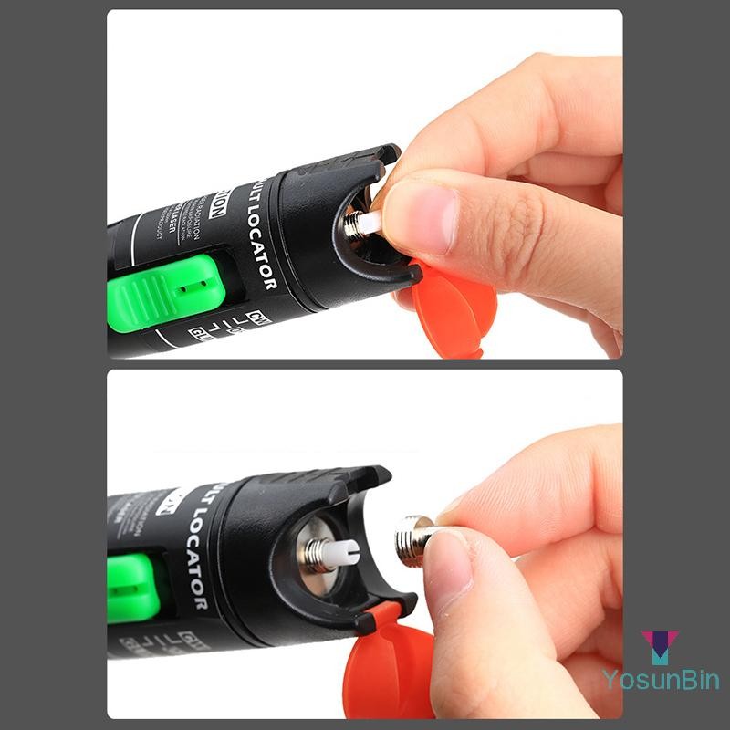 YosunBin] 3 ชุดคุณภาพสูงไฟเบอร์ออปติก Visual Fault Locator เซรามิคหลอดและหัวโลหะอะไหล่อุปกรณ์เสริมใหม่