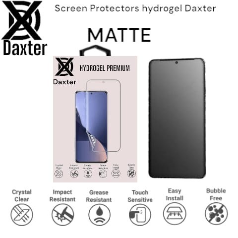 Matte - Anti-Scratch Hydrogel Daxter (MUST GIVE NOTES สําหรับประเภทโทรศัพท์)