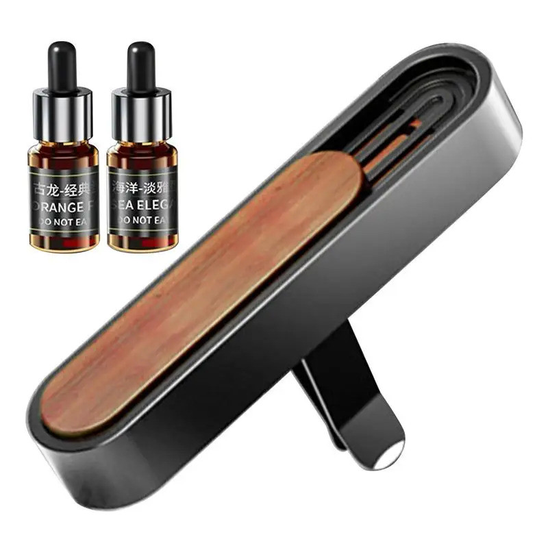 Car Perfume Diffuser Portable Wood Perfume Vent Clips Wear-Resistant Oil Diffusers Accessories For B