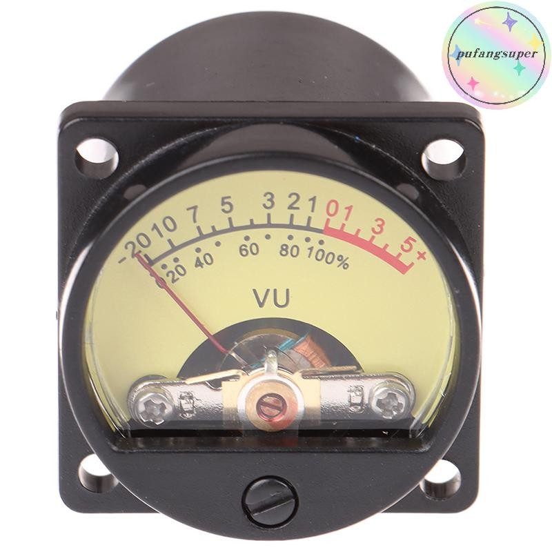 Pufangsuper 1 PC แผง VU Meter 6-12V หลอดไฟ Warm Back Light Recording Audio ระดับ Amp Meter TH