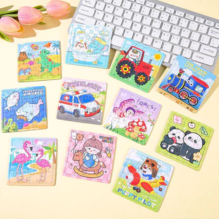 GeeToy ชุดจิ๊กซอว์การ์ตูนสัตว์น่ารัก 10 แผ่น/เซ็ต ของเล่นเสริมพัฒนาสมอง สำหรับเด็ก