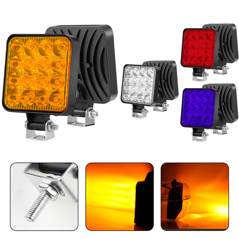 iuggyit ไฟหน้าสปอตไลท์ 12V High-Low Beam ไฟเสริมสําหรับรถจักรยานยนต์จักรยานรถยนต์ SUV