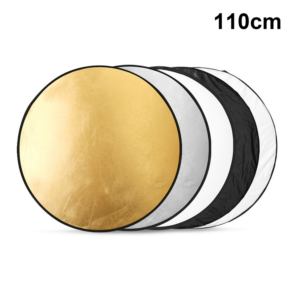 พับได้ รีเฟล็กซ์💯(Reflector)แผ่นสะท้อนแสง 5 in 1 พร้อมซองใส่ 30cm/60cm/80cm/110cm