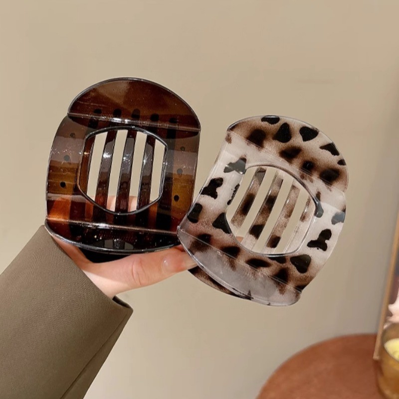 คลิปปากเป็ดขนาดใหญ่วินเทจเกาหลีสําหรับผู้หญิงอารมณ์ด้านหลังของกิ๊บติดผมหัว - รูปที่ 6