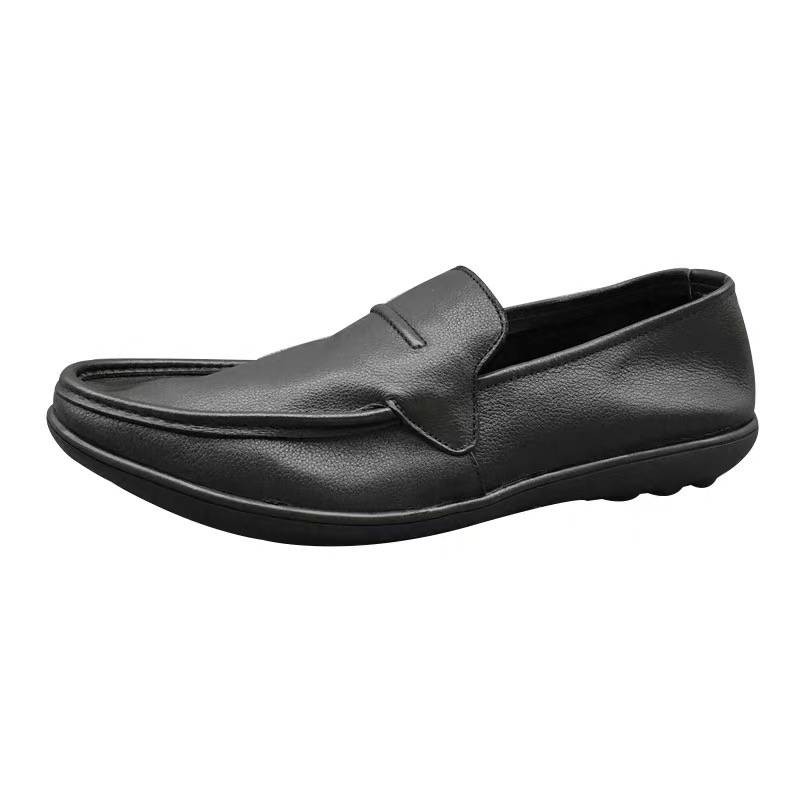 การค้าต่างประเทศของแท้หนัง Peas รองเท้า Soft-Soled Single-Layer Cowhide Breathable ทุกวัน Casual Slip-On