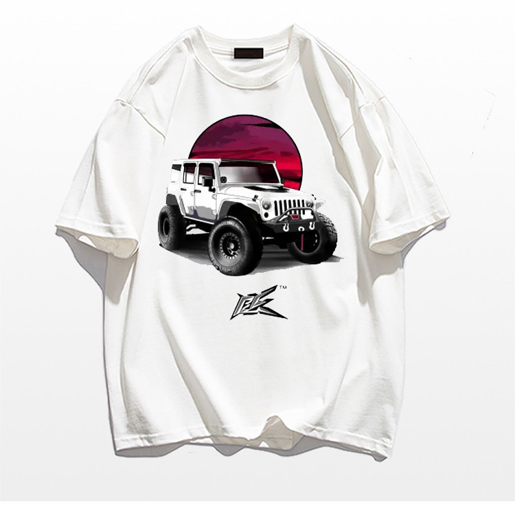 jeep wrangler rubicon white T-Shirt Size S-5XL