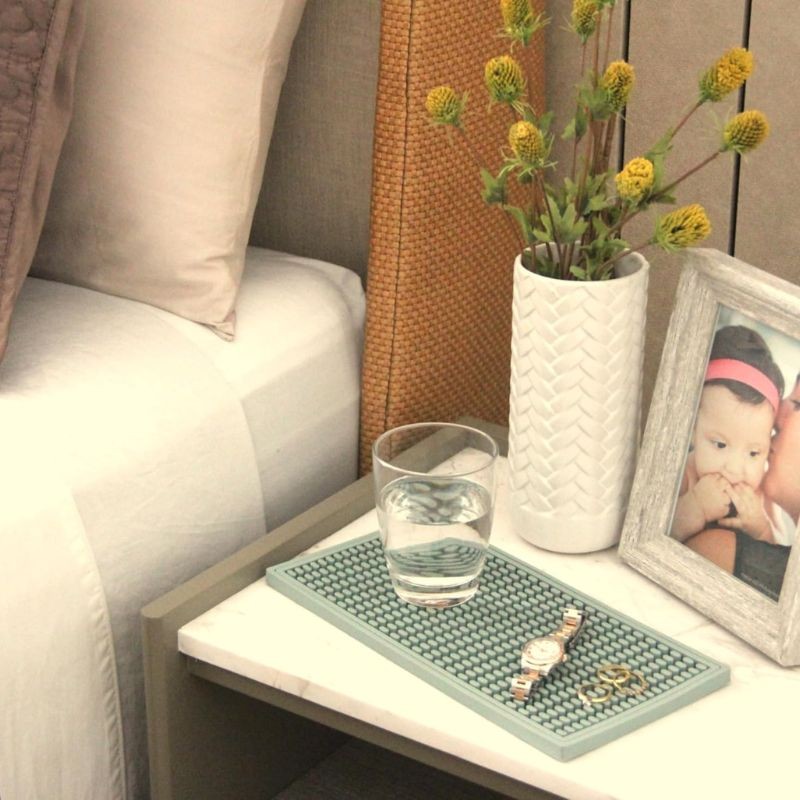 【ไทย24ชมส่ง】แผ่นซิลิโคนระบายน้ํากันลื่น, แผ่นรองบาร์ฉนวนกันความร้อน, Spliced Modular ​​เสื่อหกสําหรับห้องครัว แผ่นรองบาร์กาแฟ - รูปที่ 6