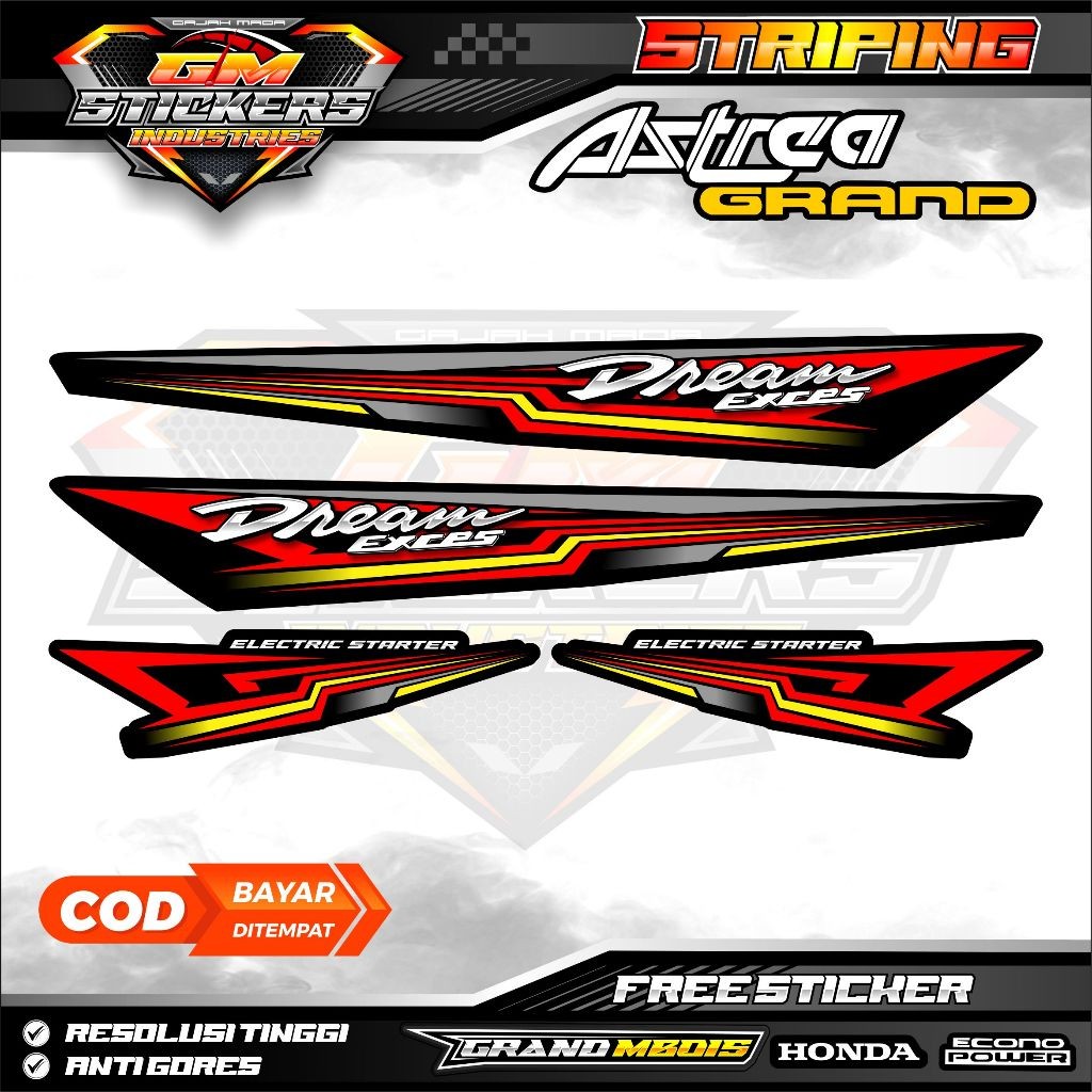 HONDA ASTREA GRAND BULS SABIT DREAM EXCES K78 แถบตัวแปร