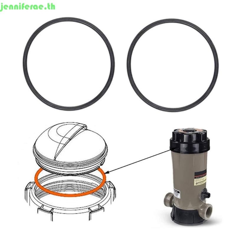 Jenniferae 2 6 ชิ้นปั๊มสระว่ายน้ํากรองยาง O-Rings เปลี่ยนสําหรับ CL200 CL220 CLX200K สระว่ายน้ํา